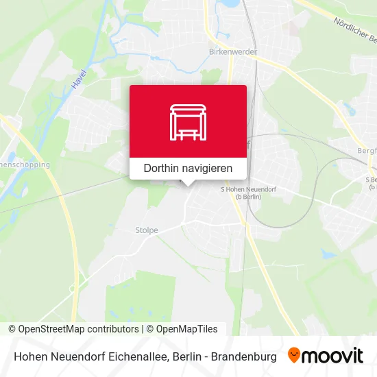 Hohen Neuendorf Eichenallee Karte