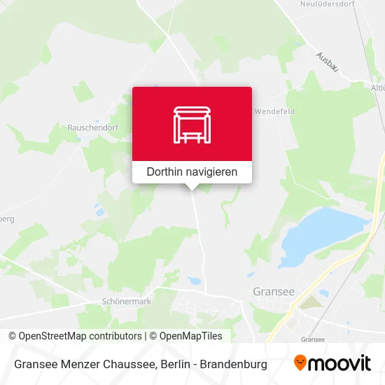 Gransee Menzer Chaussee Karte