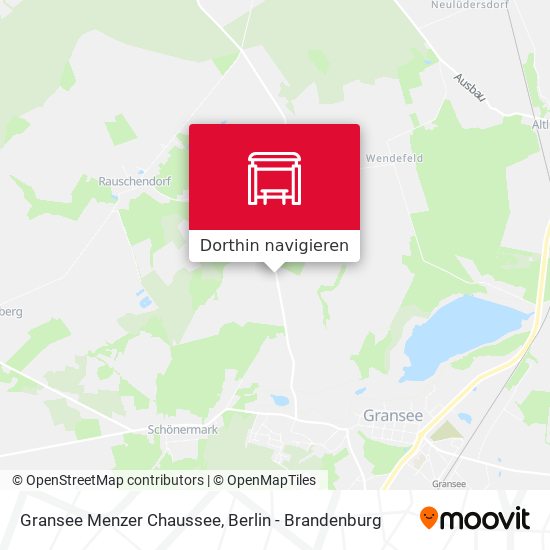 Gransee Menzer Chaussee Karte