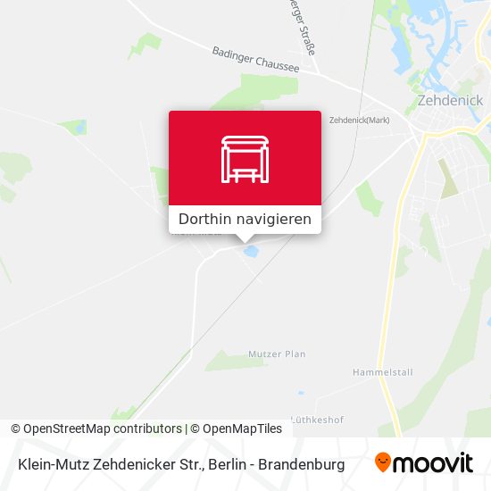 Klein-Mutz Zehdenicker Str. Karte