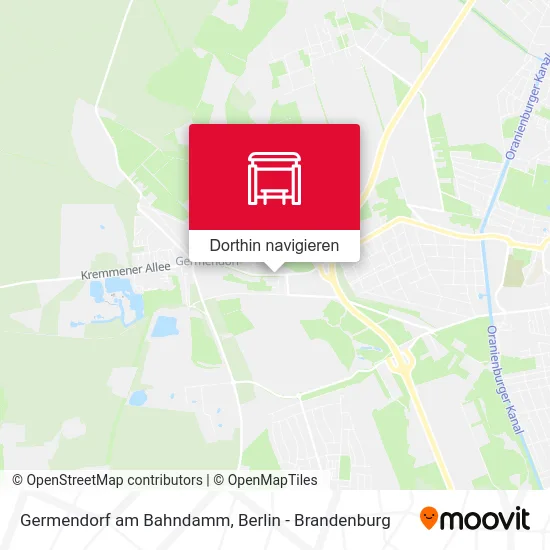 Germendorf am Bahndamm Karte