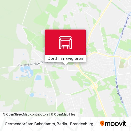 Germendorf am Bahndamm Karte