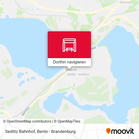 Sedlitz Bahnhof Karte