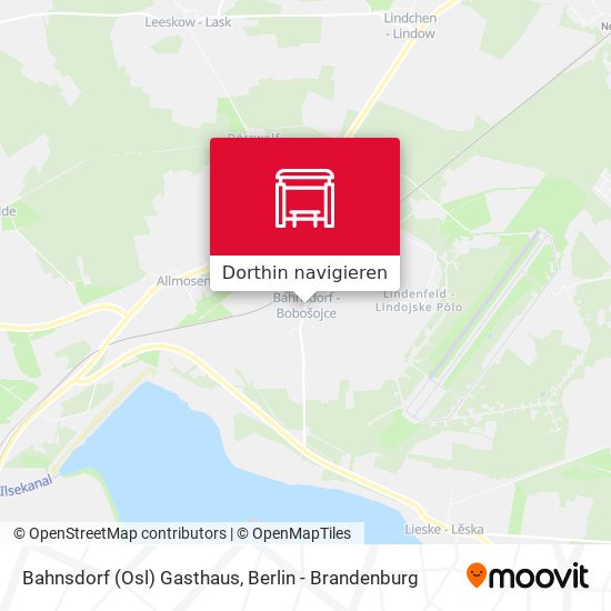Bahnsdorf (Osl) Gasthaus Karte