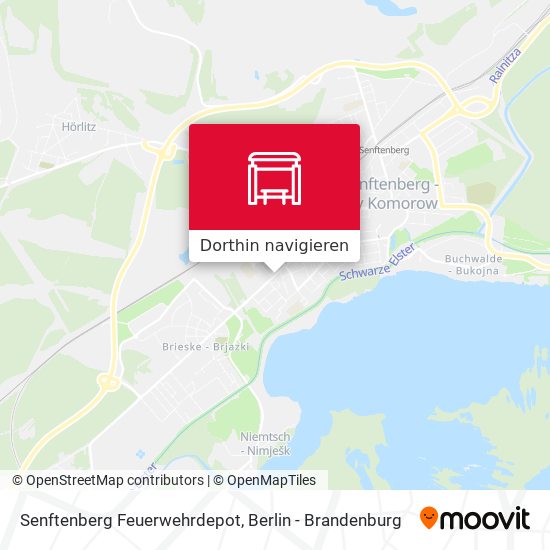 Senftenberg Feuerwehrdepot Karte