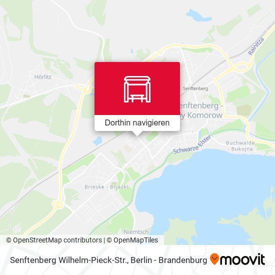 Senftenberg Wilhelm-Pieck-Str. Karte