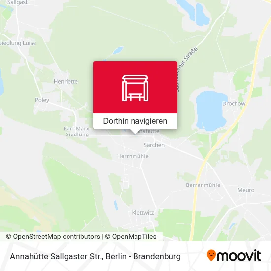 Annahütte Sallgaster Str. Karte