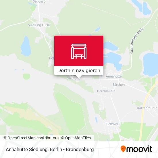 Annahütte Siedlung Karte