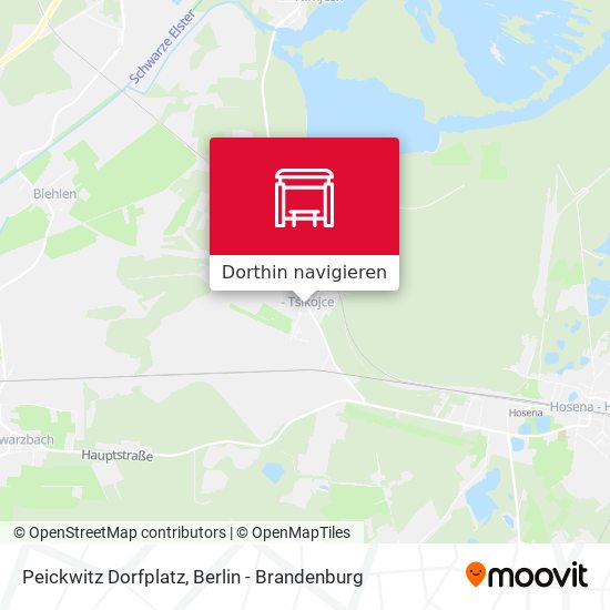 Peickwitz Dorfplatz Karte