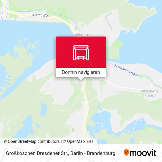 Großkoschen Dresdener Str. Karte