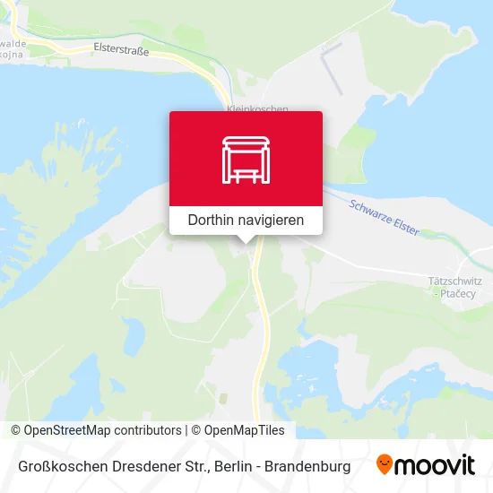 Großkoschen Dresdener Str. Karte