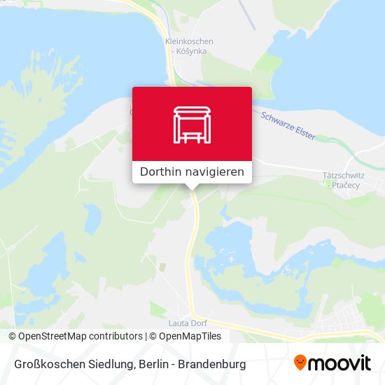 Großkoschen Siedlung Karte