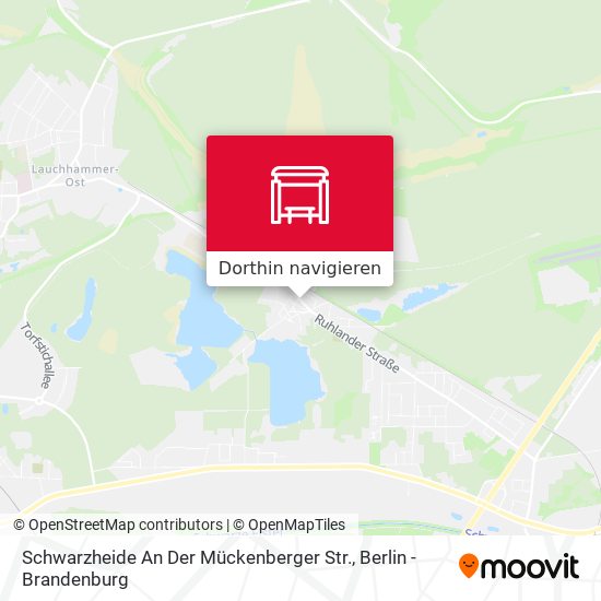Schwarzheide An Der Mückenberger Str. Karte