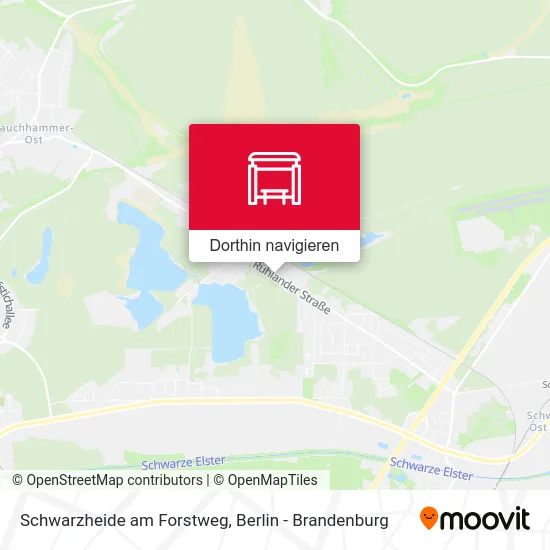 Schwarzheide am Forstweg Karte