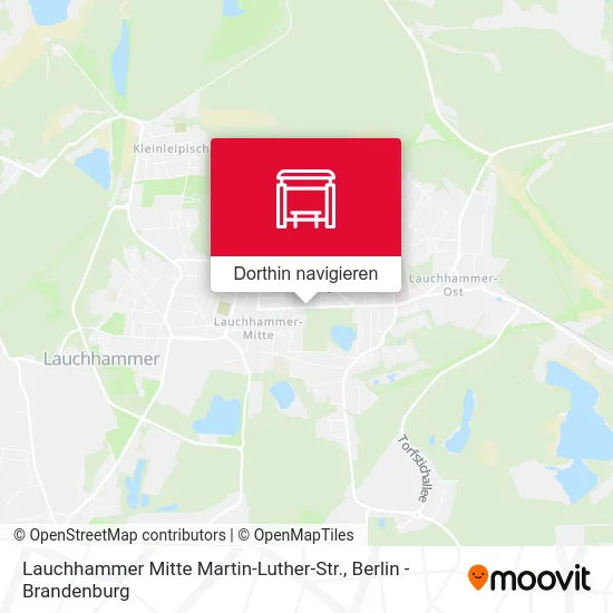 Lauchhammer Mitte Martin-Luther-Str. Karte