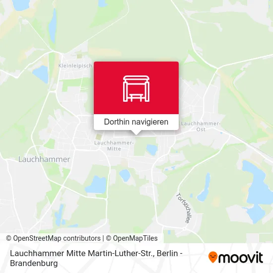 Lauchhammer Mitte Martin-Luther-Str. Karte