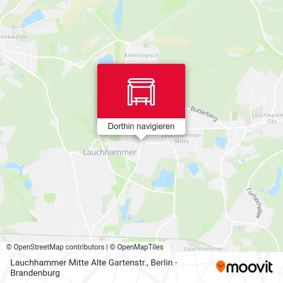 Lauchhammer Mitte Alte Gartenstr. Karte