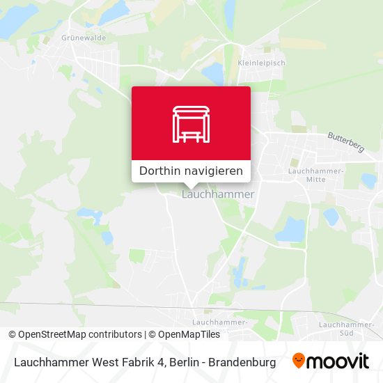 Lauchhammer West Fabrik 4 Karte
