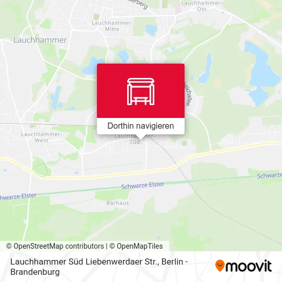 Lauchhammer Süd Liebenwerdaer Str. Karte
