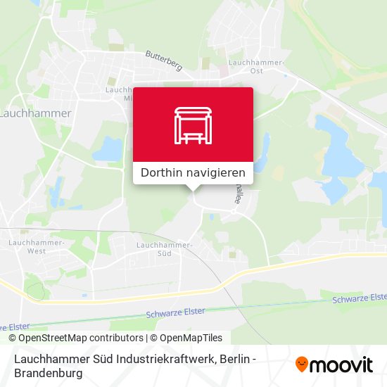 Lauchhammer Süd Industriekraftwerk Karte