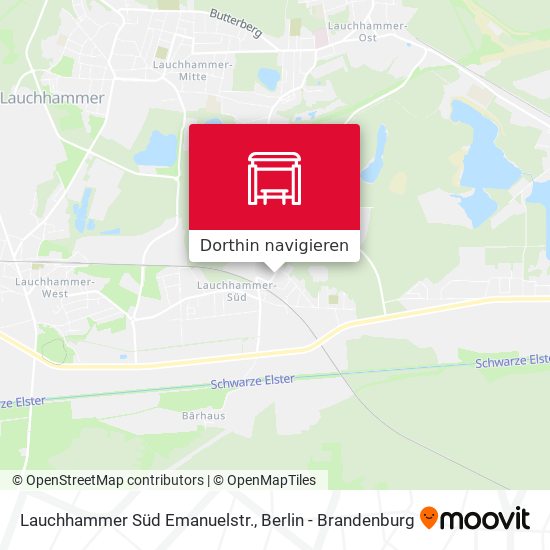 Lauchhammer Süd Emanuelstr. Karte