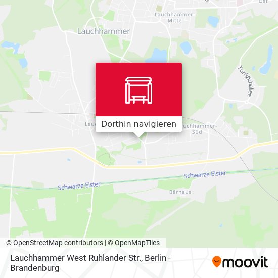 Lauchhammer West Ruhlander Str. Karte