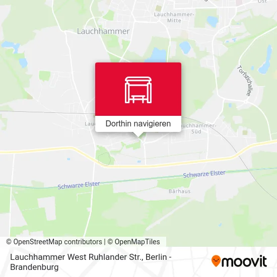 Lauchhammer West Ruhlander Str. Karte