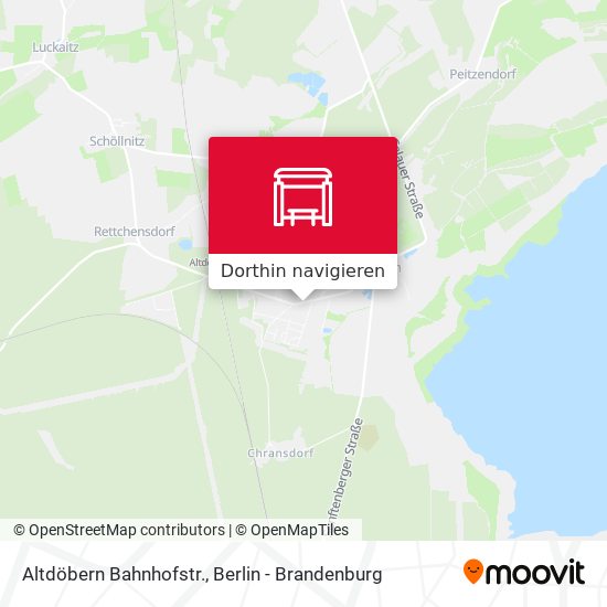 Altdöbern Bahnhofstr. Karte
