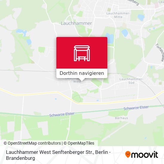 Lauchhammer West Senftenberger Str. Karte