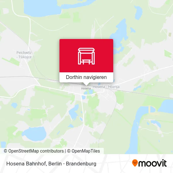 Hosena Bahnhof Karte