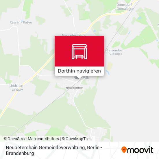 Neupetershain Gemeindeverwaltung Karte