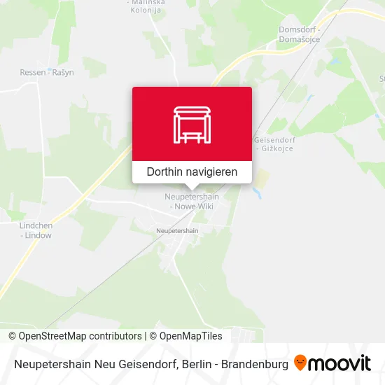 Neupetershain Neu Geisendorf Karte