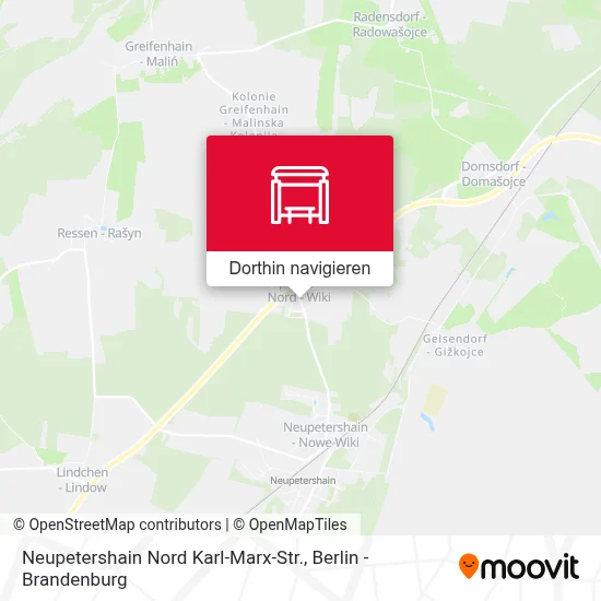 Neupetershain Nord Karl-Marx-Str. Karte