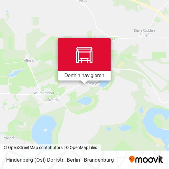 Hindenberg (Osl) Dorfstr. Karte