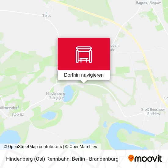 Hindenberg (Osl) Rennbahn Karte