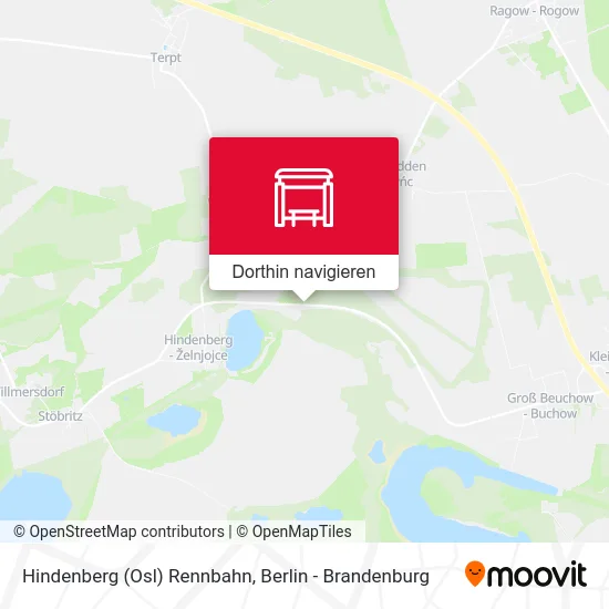 Hindenberg (Osl) Rennbahn Karte