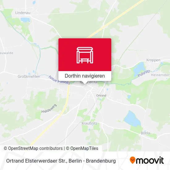 Ortrand Elsterwerdaer Str. Karte