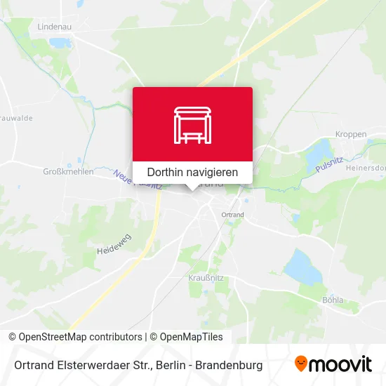 Ortrand Elsterwerdaer Str. Karte
