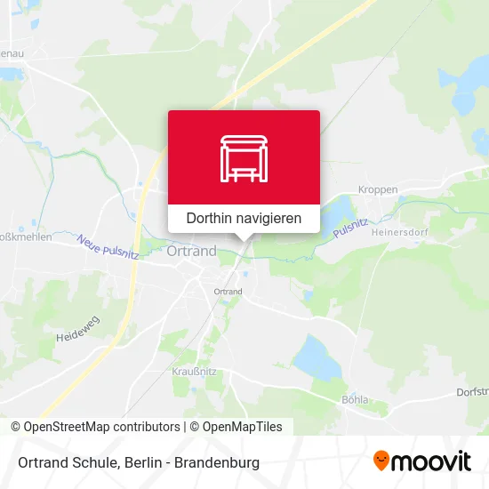 Ortrand Schule Karte