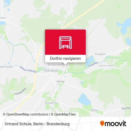 Ortrand Schule Karte