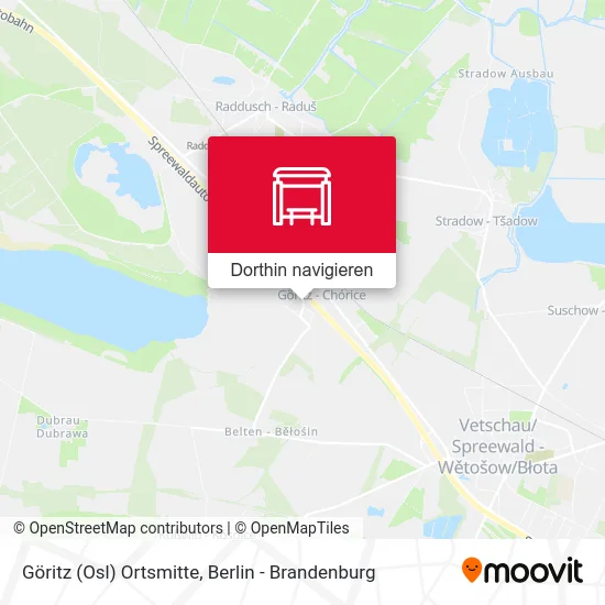 Göritz (Osl) Ortsmitte Karte