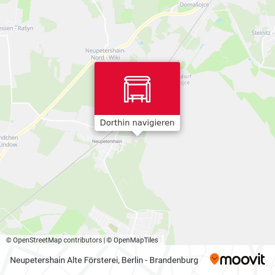Neupetershain Alte Försterei Karte