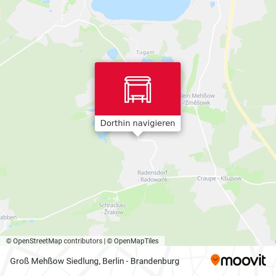 Groß Mehßow Siedlung Karte