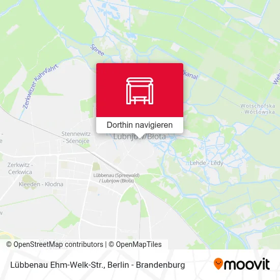 Lübbenau Ehm-Welk-Str. Karte