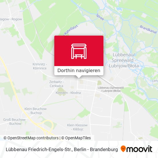 Lübbenau Friedrich-Engels-Str. Karte