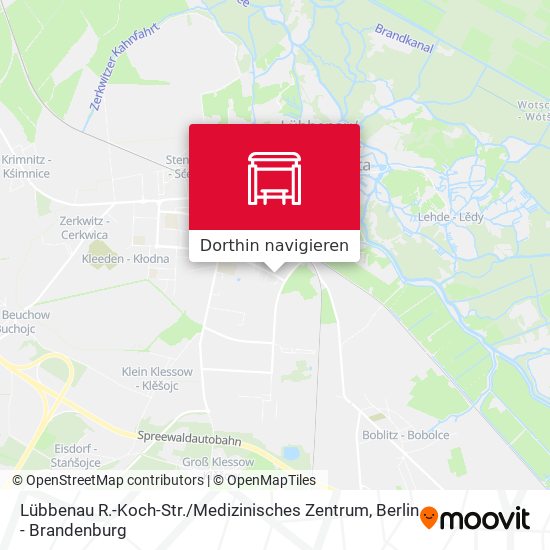 Lübbenau R.-Koch-Str. / Medizinisches Zentrum Karte