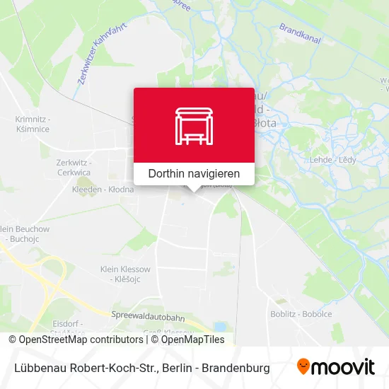 Lübbenau Robert-Koch-Str. Karte