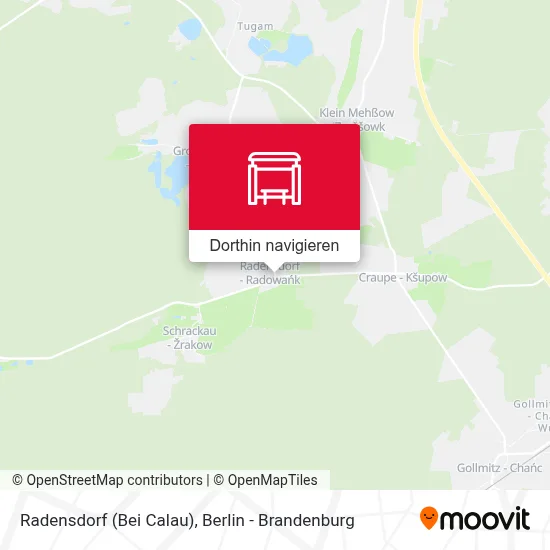 Radensdorf (Bei Calau) Karte