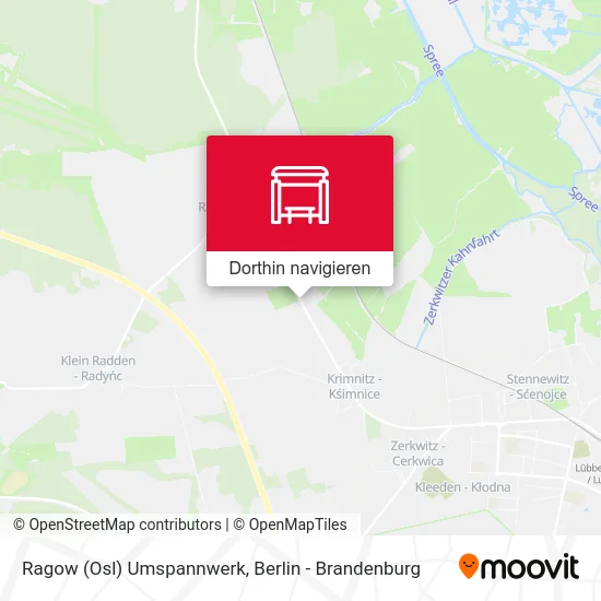 Ragow (Osl) Umspannwerk Karte