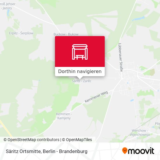 Säritz Ortsmitte Karte